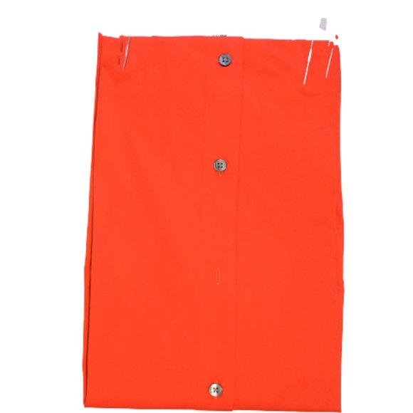 Express 1MX Men's Fitted Long Sleeve Cotton Solid Slim Dress Shirt Large Red NEW - Picture 2 of 5